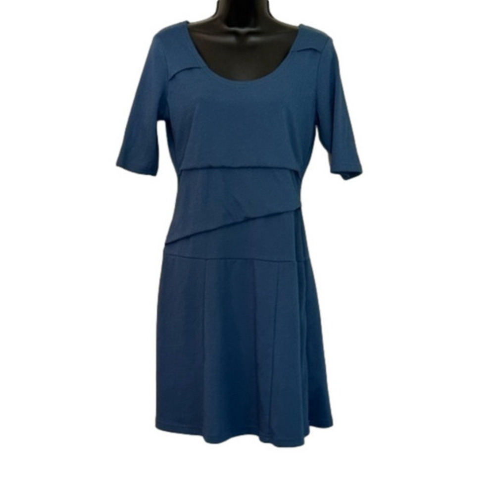 Prana Abilene Midi Dress Tiered Front Half Sleeves EUC SIZE SMALL